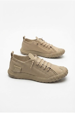 Fort 2065 Bst Rahat Esnek Lastik Bağcıklı Sneaker Erkek Ayakkabı Vizon