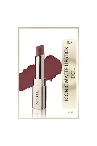 Note Cosmetics Iconic Matte Lipstick Kalıcı Mat Ruj 107 Idol - Kahverengi 107