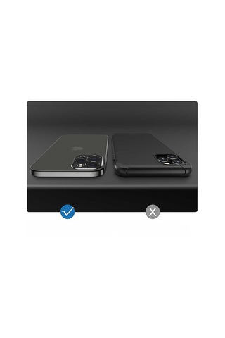 Apple Uyumlu iPhone 13 Pro Max Kılıf Zore Mat Gbox Kapak-Siyah