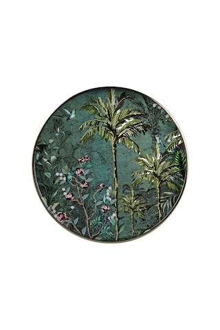 Lucky Art Jungle Dekoratif Tepsi 36cm Lyvu 017 Çok Renkli