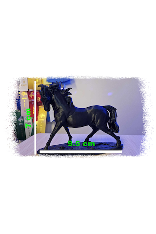 Siyah At Heykeli Biblo 9.5x7 Cm Özel Tasarım