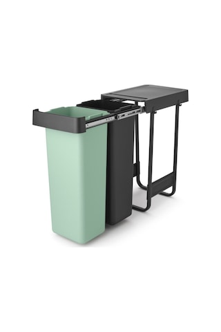 Brabantia Sort&go Buılt In Dark Grey Çöp Kutusu 2x30lt Siyah