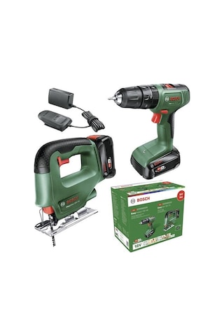 Bosch Akülü Darbeli Matkap DIY Set EasyImpact 18V-40 + EasySaw 18V-70 - 06039D810A