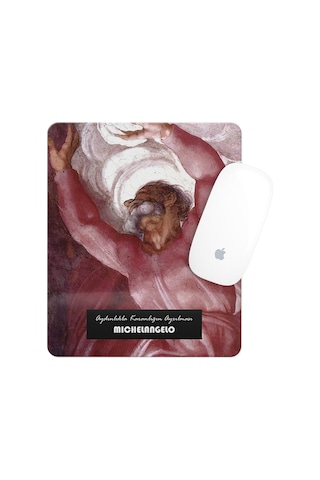 Michelangelo Aydınlıkla Karanlığın Ayrılması Bilek Destekli Dikdörtgen Mouse Pad Mouse Altlığı Mousepad