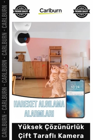 Kamera Ev Güvenlik Karşılıklı Konuşma Hareket Algılama Yüksek Çözünürlük Çift Taraflı Kamera