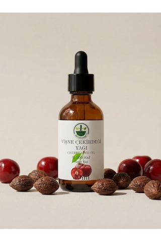 Soğuk Sıkım Vişne Çekirdeği Yağı Sour Cherry Seed Oil Prunus Cerasus Saf Doğal 50 Ml 50 ML