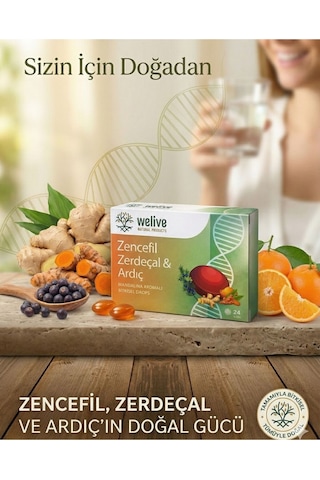 Zencefil Zerdeçal Ardıç Mandalina Aromalı Bitkisel Drops Boğaz Rahatlatıcı Pastil 24 Adet