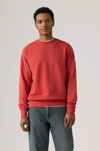 Levi's Pamuklu Relaxed Fit Bisiklet Yaka Logolu Sweat Erkek Sweat A9244-11525 Kırmızı