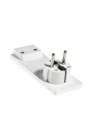 Topraklı Beyaz Yassı Fiş, Güvenli Elektrik Bağlantısı İçin