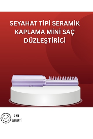 Isıtmalı Saç Düzleştirici Fırça Kablosuz Ve Hafif Tasarım