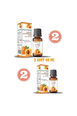 Multidem Kaysı Çekirdeği Sabit Bitkisel Yağ  2x 20 ml