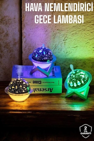 Hava Nemlendirici Masa Ve Gece Lambası Usb Projeksiyon Aromaterapi Xxuucznemlendiricismmm