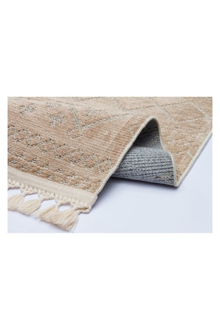 Decoser Halı Garden Serisi 11-bej Etnik İskandinav Desenli Koridor Salon Oturma Odası Kilim Halısı Bej