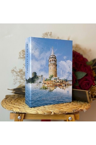 Rabsev RS306 Fotoğraf Albümü 10x15cm 200 Fotoğraf Kapasiteli İstanbul Desenli Lüks Albüm