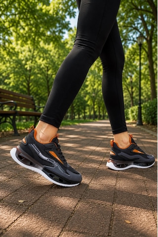 Ht Hotin Aegis Kadın Air Taban Spor Ayakkabı Günlük Rahat Koşu Ve Yürüyüş Sneaker Füme-turuncu