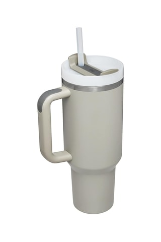 Stanley Quencher Pipetli Paslanmaz Çelik Vakum Yalıtımlı Termos Bardak 1.18 L 1.18 L Gri