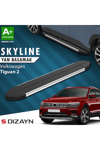S-dizayn Vw Tiguan 2 Skyline Krom Yan Basamak 173 Cm 2016-2024 A+ Kalite