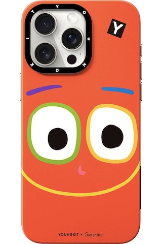 Apple Uyumlu iPhone 14 Pro Max Kılıf Magsafe Özellikli Sunshine Youngkit Daily Happy Serisi Kırmızı