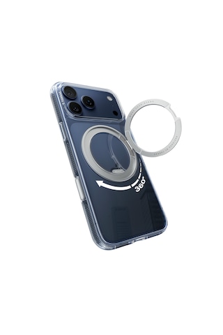Torras Apple iPhone 17 Pro / 18 Pro Uyumlu O Stand R Fitness Serisi Magsafe Kılıf Şeffaf
