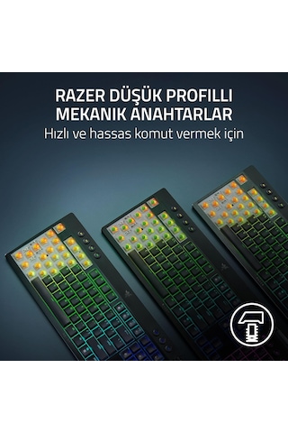 Razer Blackwidow V4 Tenkeyless Hyperspeed Low Profile - Kablosu