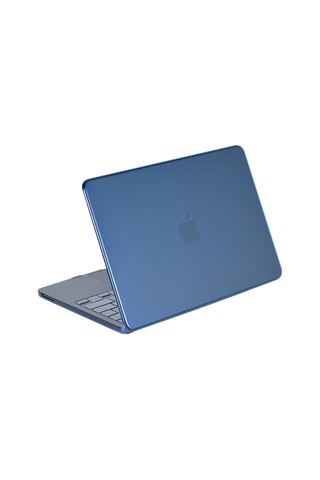 Uryport Apple Uyumlu Macbook Neo Şeffaf Macbook Kapak - Mavi