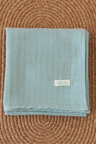 Organik Pamuk Çift Katlı Müslin Örtü Nil Yeşili 75x85 CM Nil Yeşili