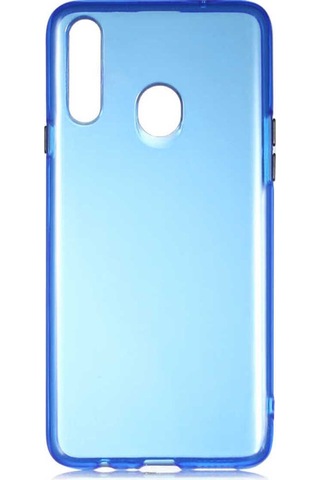Samsung Uyumlu Galaxy A20s Kılıf Zore Bistro Kapak Mavi