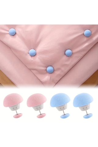 Mis Kitchen 24 Adet Mantar Model Yorgan Kılıfı Ve Çarşaf Tutucu