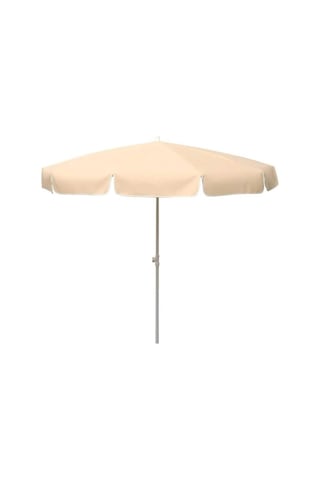 Krem Havuz Bahçe Balon Şemsiyesi, 2 Metre, 10 Telli, Polyester, Bidonlu Çok Renkli