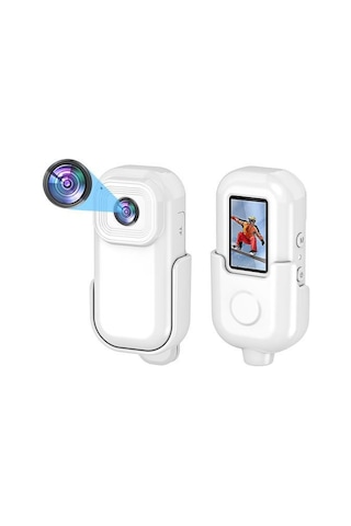 Torima Cmr-27 Beyaz 1080p Hd Kayıt, 140 Geniş Açı, Klips Tasarımlı Giyilebilir Aksiyon Kamerası