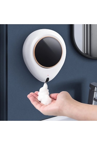 Tongxida 300ml Otomatik Banyo Sabunlar Sıvı Dağıtıcı Akıllı Şampuan Asılı Beyaz Beyaz