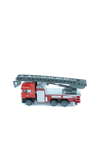 İtfaiye Oyuncak Kurtarma Kamyonu Metal Mini Çek Bırak 12 Cm