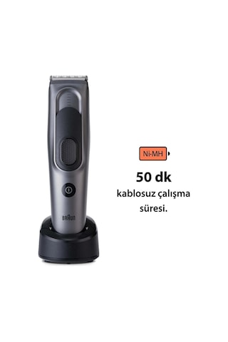 Braun Series 7 Hc7390, Erkekler İçin 17 Uzunluk Ayarına Sahip Saç Kesme Makinesi