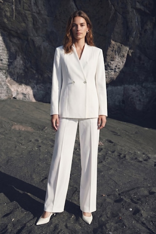 Sateen Anna Ceket - Ekru-137479