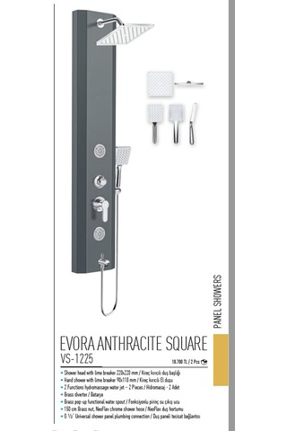 Evora Anthracıte Square Antrasit