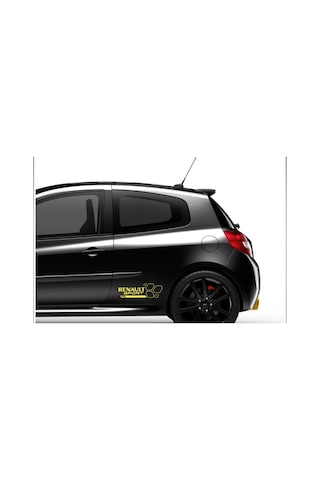 Renault Sport Yazılı Altıgen Desenli Sticker Etiket Modeli