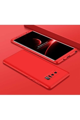 Galaxy Note 8 Kılıf Zore Ays Kapak Kırmızı