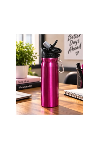 -12 500 Ml Çelik Matara Şah-2850 Pembe