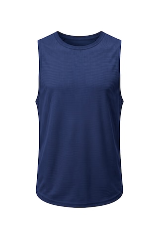 Genius Store Erkek Sıfır Kol Sporcu Atleti Ter Tutmayan Fitness Gym Tişörtü Sfr2026-mankensiz Lacivert