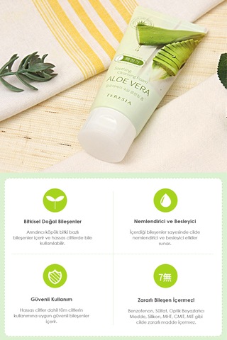 Yatıştırıcı Ve Nemlendirici %100 Saf Aloe Vera Içeren Temizleyici Köpük 150ml