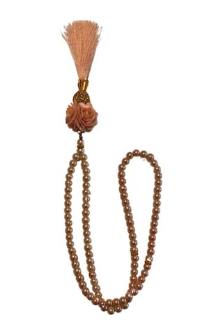 Uretti - Gül 4612 - El Yapımı Püsküllü İnci Tesbih 99'lu - Pembe Pembe