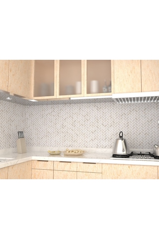 Tuqco Doğaltaş Herringbone Golden Eskitme Mermer Mozaik