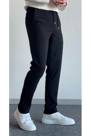 Esnek Rahat Beli Lastikli Jogger Pantolon Siyah
