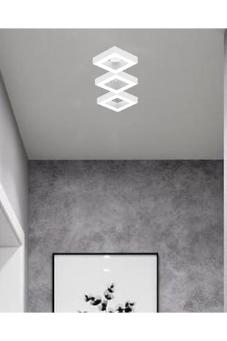 Amigo Beyaz Kasa, Beyaz Işık Modern Plafonyer Led Avize Beyaz
