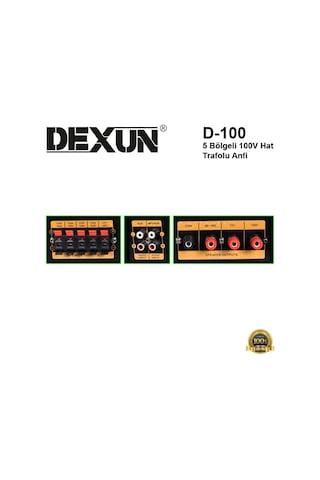 Dexun D-100 5 Bölgeli 100V Hat Trafolu Anfi