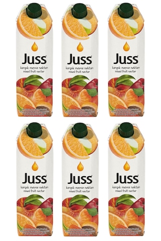 Juss Karışık Meyve Nektarı 1 Lt X 6 Adet