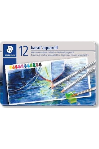 Staedtler Karat Aquarell Sulandırılabilir Kuruboya Seti 12 Renk