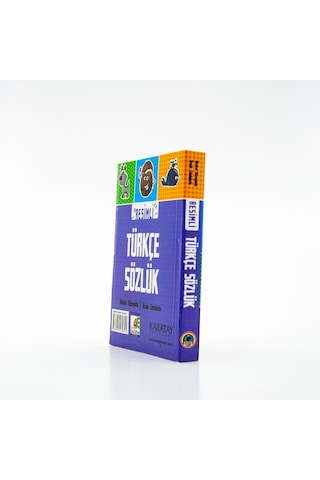 Karton Kapak Resimli Türkçe Sözlük Cep Boy. Tdk Onaylı. Renkli. 1