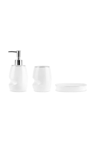 Karaca Home Sunset 3 Parça Banyo Aksesuar Seti Beyaz