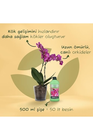Orkideler İçin Sıvı Bitki Besini 500 Ml Diğer